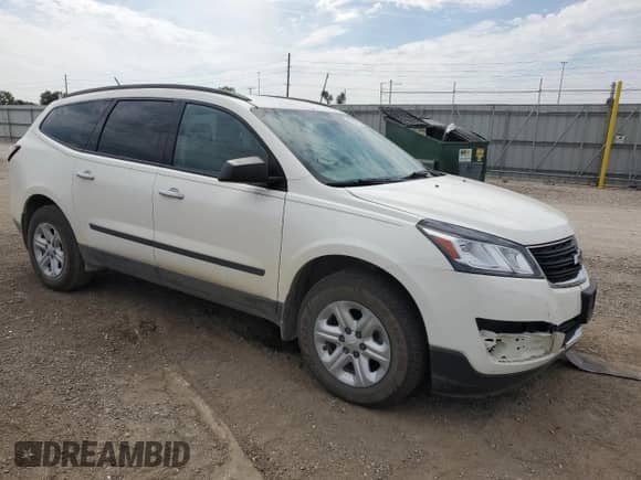 2013 Chevrolet Traverse LS with VIN 1GNKRFED7DJ183014, listed as a Copart auction lot 80904775 with 182,043 mi miles and Salvage title. Bid and sale history available at DreamBid. Image 4.