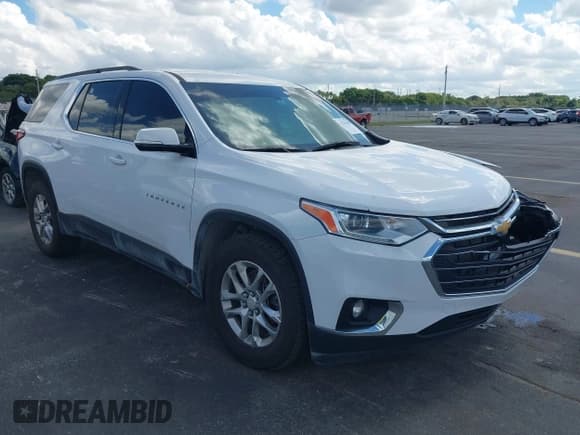 ✅ 2020 Chevrolet Traverse LT • VIN: 1GNERHKW9LJ296542 • Lot: 43376138. Wystawiony na IAAI z przebiegiem 51 214 mil. Bezpłatny archiwum sprzedaży aukcyjnych z USA i szczegółowy raport historii pojazdu na DreamBid. Zdjęcie 1.