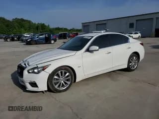 ✅ 2018 Infiniti Q50 Pure • VIN: JN1CV7AP4JM240541 • Lot: 52009805. Listed on Copart with 54,189 mi. Free auction sales archive from the USA and detailed vehicle history report at DreamBid. Image 1.
