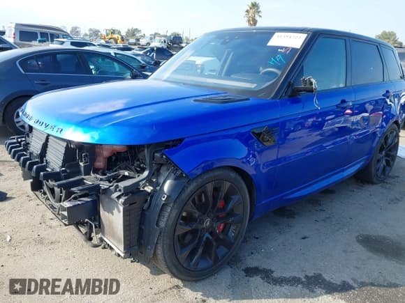 ✅ 2021 Land Rover Range Rover Sport HST • VIN: SALWS2RU2MA772532 • Lot: 41394722. Listed on IAAI with 32,816 mi. Free auction sales archive from the USA and detailed vehicle history report at DreamBid. Image 2.