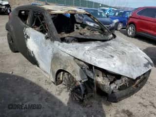 2016 Hyundai Veloster Turbo with VIN KMHTC6AE0GU257272, listed as a Copart auction lot 41805774 with Not provided miles and Non repairable. Bid and sale history available at DreamBid. Image 4.