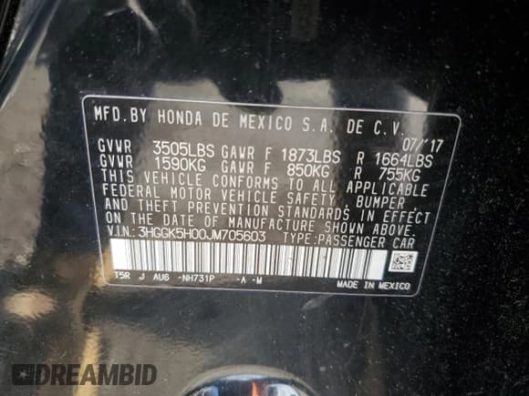 ✅ 2018 Honda Fit EX-L • VIN: 3HGGK5H00JM705603 • Lot: 79772714. Wystawiony na Copart z przebiegiem 72 313 mil. Bezpłatny archiwum sprzedaży aukcyjnych z USA i szczegółowy raport historii pojazdu na DreamBid. Zdjęcie 12.