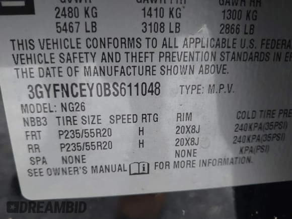 ✅ 2011 Cadillac SRX Premium Collection • VIN: 3GYFNCEY0BS611048 • Lot: 43379880. Listed on IAAI with 157,029 mi. Free auction sales archive from the USA and detailed vehicle history report at DreamBid. Image 9.