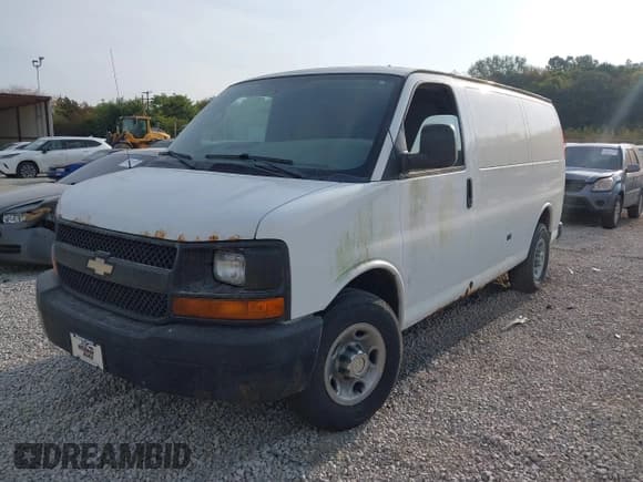 ✅ 2012 Chevrolet Express Cargo • VIN: 1GCWGFCA9C1118480 • Lot: 43280920. Listed on IAAI with 168,470 mi. Free auction sales archive from the USA and detailed vehicle history report at DreamBid. Image 2.