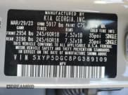 ✅ 2023 Kia Telluride SX Prestige X-Pro • VIN: 5XYP5DGC8PG389109 • Lot: 45117445. Listed on Copart with 65,110 mi. Free auction sales archive from the USA and detailed vehicle history report at DreamBid. Image 15.