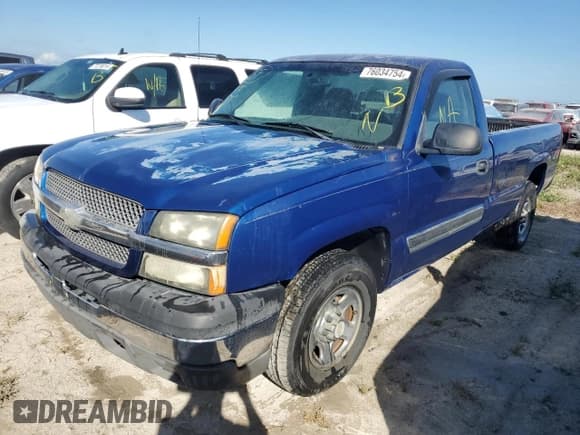 ✅ 2004 Chevrolet Silverado 1500 LS • VIN: 1GCEK14T24Z265191 • Лот: 76034754. Опубликован ранее на Copart с пробегом Не указан. Бесплатный доступ к архиву аукционных продаж из США и подробный отчёт об истории автомобиля на DreamBid. Изображение 1.