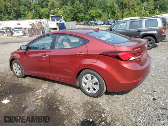 ✅ 2016 Hyundai Elantra SE • VIN: 5NPDH4AE6GH798240 • Lot: 71790545. Listed on Copart with 95,708 mi. Free auction sales archive from the USA and detailed vehicle history report at DreamBid. Image 2.