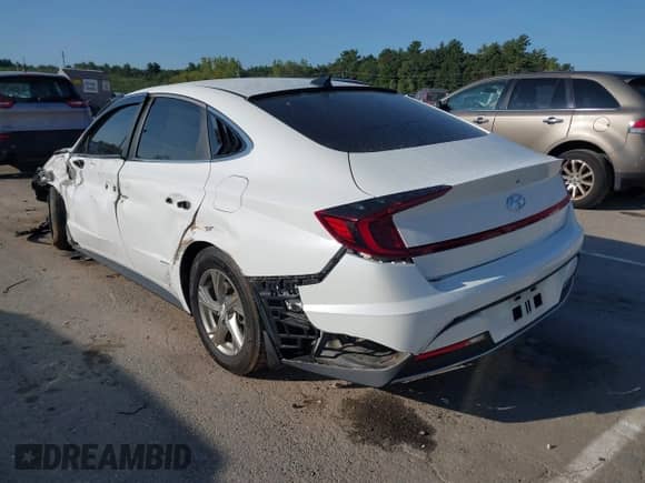 2022 Hyundai Sonata SE with VIN 5NPEG4JA8NH143837, listed as a IAAI auction lot 43192563 with 92,522 mi miles and . Bid and sale history available at DreamBid. Image 3.