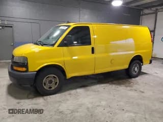 ✅ 2019 Chevrolet Express Cargo • VIN: 1GCWGAFP0K1336907 • Lot: 65523065. Listed on Copart with 188,900 mi. Free auction sales archive from the USA and detailed vehicle history report at DreamBid. Image 1.
