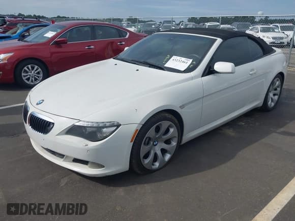 ✅ 2008 BMW 6 Series 650i • VIN: WBAEB53518CX63396 • Lot: 43232461. Listed on IAAI with 103,613 mi. Free auction sales archive from the USA and detailed vehicle history report at DreamBid. Image 2.