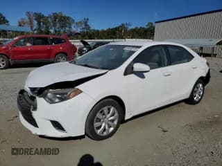 ✅ 2015 Toyota Corolla LE • VIN: 2T1BURHE4FC259185 • Лот: 89659215. Опубликован ранее на Copart с пробегом 89 745 миль. Бесплатный доступ к архиву аукционных продаж из США и подробный отчёт об истории автомобиля на DreamBid. Изображение 1.