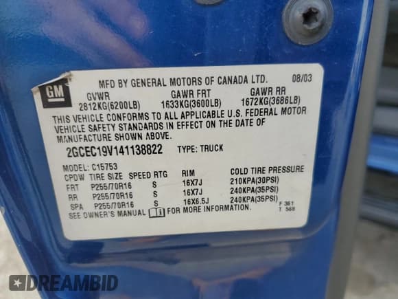✅ 2004 Chevrolet Silverado 1500 LS • VIN: 2GCEC19V141138822 • Лот: 79928064. Опубликован ранее на Copart с пробегом 188 341 миль. Бесплатный доступ к архиву аукционных продаж из США и подробный отчёт об истории автомобиля на DreamBid. Изображение 12.