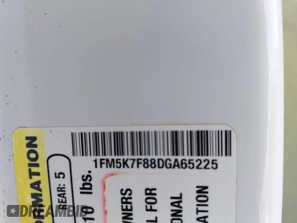 ✅ 2013 Ford Explorer Limited • VIN: 1FM5K7F88DGA65225 • Lot: 43849914. Wystawiony na IAAI z przebiegiem 194 226 mil. Bezpłatny archiwum sprzedaży aukcyjnych z USA i szczegółowy raport historii pojazdu na DreamBid. Zdjęcie 9.