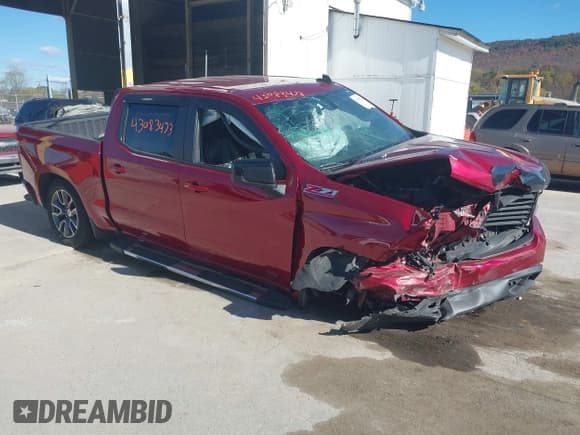 ✅ 2021 Chevrolet Silverado 1500 RST • VIN: 3GCUYEET4MG415611 • Lot: 43083473. Listed on IAAI with 80,758 mi. Free auction sales archive from the USA and detailed vehicle history report at DreamBid. Image 1.