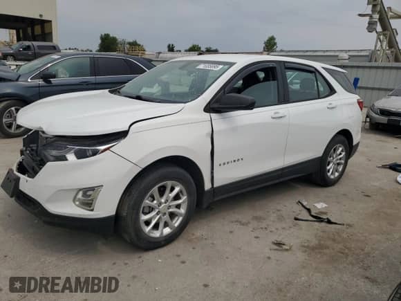 2018 Chevrolet Equinox LS with VIN 2GNAXHEVXJ6203271, listed as a Copart auction lot 71035895 with 33,818 mi miles and Salvage title. Bid and sale history available at DreamBid. Image 1.