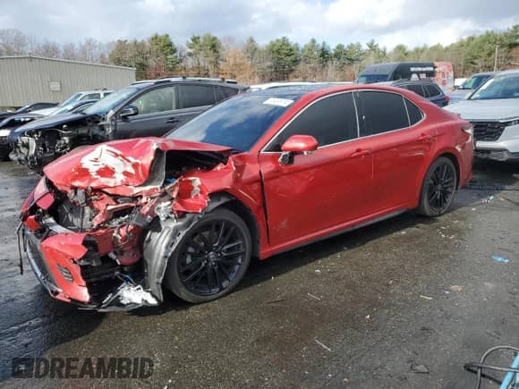 2021 Toyota Camry XSE with VIN 4T1K61BKXMU041662, listed as a Copart auction lot 81491914 with 64,807 mi miles and Salvage title. Bid and sale history available at DreamBid. Image 1.