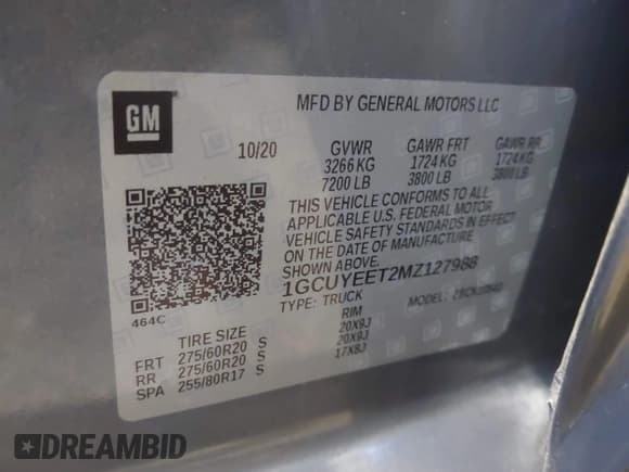 ✅ 2021 Chevrolet Silverado 1500 RST • VIN: 1GCUYEET2MZ127988 • Lot: 43469765. Wystawiony na IAAI z przebiegiem 58 960 mil. Bezpłatny archiwum sprzedaży aukcyjnych z USA i szczegółowy raport historii pojazdu na DreamBid. Zdjęcie 9.