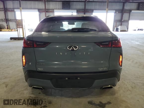 ✅ 2023 Infiniti QX55 Sensory • VIN: 3PCAJ5LR9PF115832 • Lot: 87317424. Wystawiony na Copart z przebiegiem Nie podano. Bezpłatny archiwum sprzedaży aukcyjnych z USA i szczegółowy raport historii pojazdu na DreamBid. Zdjęcie 6.