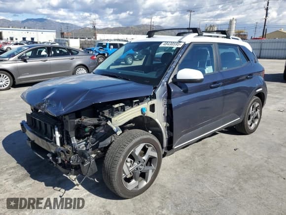 ✅ 2024 Hyundai Venue SEL • VIN: KMHRC8A38RU321985 • Lot: 48430595. Listed on Copart with 8,152 mi. Free auction sales archive from the USA and detailed vehicle history report at DreamBid. Image 1.