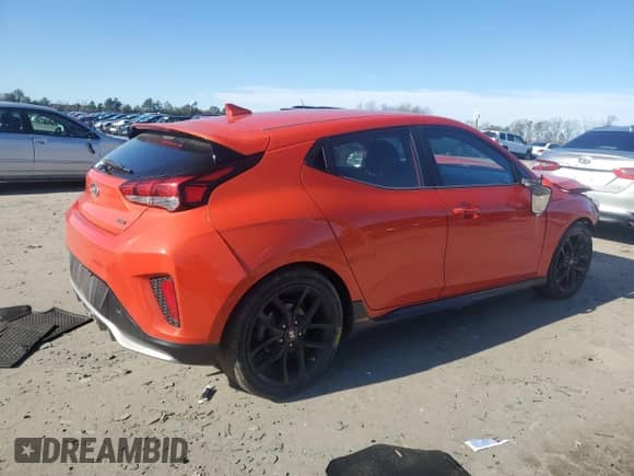 2019 Hyundai Veloster Turbo R-Spec z VIN KMHTH6AB9KU015340, wystawiony jako Copart lot #44573655 z przebiegiem 73 076 mil mil oraz Szkoda całkowita • Salvage title. Historia ofert i sprzedaży dostępna na DreamBid. Obrazek 3.