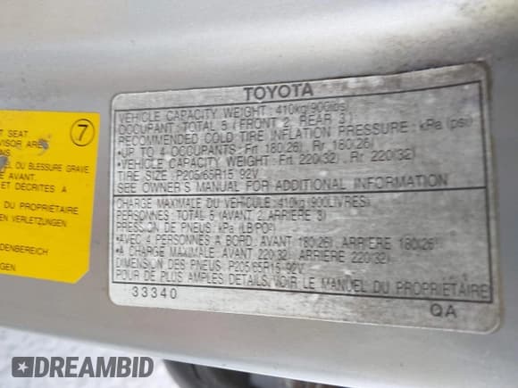 ✅ 1998 Lexus ES 300 • VIN: JT8BF28G3W0144461 • Lot: 42853806. Listed on IAAI with 399,203 mi. Free auction sales archive from the USA and detailed vehicle history report at DreamBid. Image 9.