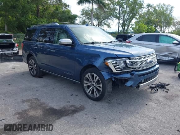 ✅ 2020 Ford Expedition Platinum • VIN: 1FMJU1LT8LEA22514 • Lot: 42366850. Listed on IAAI with 86,995 mi. Free auction sales archive from the USA and detailed vehicle history report at DreamBid. Image 1.
