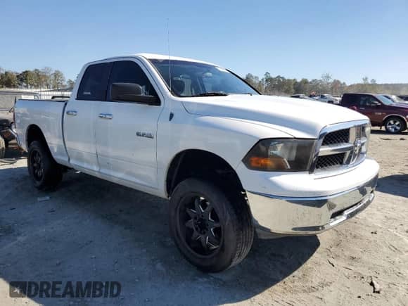 2010 Dodge 1500 ST with VIN 1D7RB1GP7AS154484, listed as a Copart auction lot 77488534 with 159,969 mi miles and Salvage title. Bid and sale history available at DreamBid. Image 4.