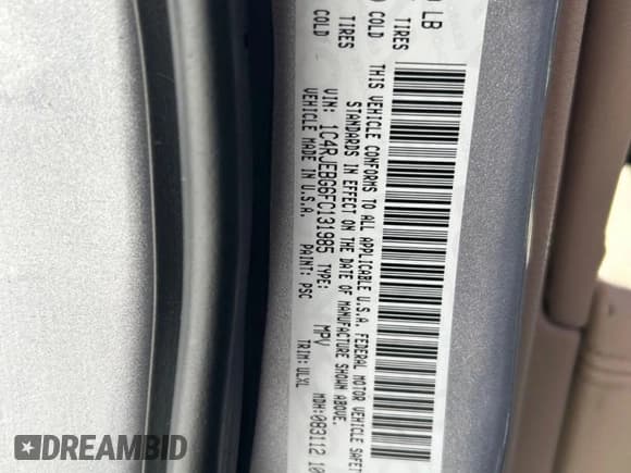 ✅ 2015 Jeep Grand Cherokee Limited • VIN: 1C4RJEBG6FC131985 • Лот: 87478605. Опубликован ранее на Copart с пробегом 105 574 миль. Бесплатный доступ к архиву аукционных продаж из США и подробный отчёт об истории автомобиля на DreamBid. Изображение 10.