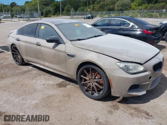 ✅ 2014 BMW M6 • VIN: WBS6C9C50EDV73695 • Lot: 43483000. Listed on IAAI with Not provided. Free auction sales archive from the USA and detailed vehicle history report at DreamBid. Image 1.