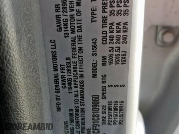 2012 Chevrolet Colorado 1LT с VIN 1GCDSCF91C8109060, выставлен на аукционе Copart как лот 86324455 с пробегом 124 037 миль миль и Списание • Salvage title. История ставок и продаж доступна на DreamBid. Изображение 13.