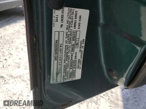 ✅ 1985 Jaguar XJ • VIN: SAJAV134XFC411652 • Лот: 75114634. Опубликован ранее на Copart с пробегом 50 945 миль. Бесплатный доступ к архиву аукционных продаж из США и подробный отчёт об истории автомобиля на DreamBid. Изображение 12.