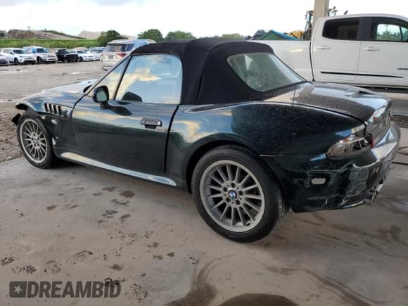 ✅ 2000 BMW Z3 2.5 • VIN: 4USCH9345YLF85948 • Lot: 77315644. Listed on Copart with 129,361 mi. Free auction sales archive from the USA and detailed vehicle history report at DreamBid. Image 2.