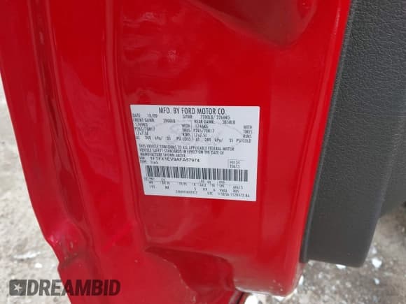 ✅ 2010 Ford F-150 XL • VIN: 1FTFX1EV9AFA57974 • Lot: 43888552. Wystawiony na IAAI z przebiegiem 135 796 mil. Bezpłatny archiwum sprzedaży aukcyjnych z USA i szczegółowy raport historii pojazdu na DreamBid. Zdjęcie 9.