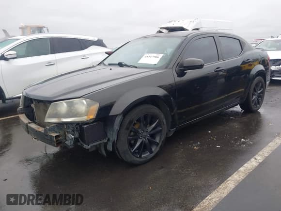 ✅ 2013 Dodge Avenger SXT • VIN: 1C3CDZCB0DN620475 • Lot: 43547906. Listed on IAAI with 159,562 mi. Free auction sales archive from the USA and detailed vehicle history report at DreamBid. Image 2.