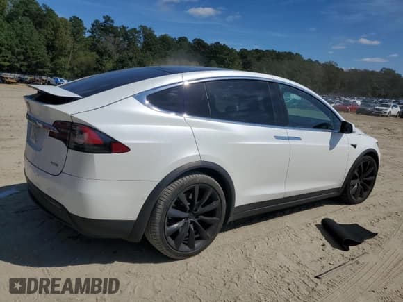 ✅ 2019 Tesla Model X 75D • VIN: 5YJXCAE24KF151420 • Lot: 82215815. Listed on Copart with 99,594 mi. Free auction sales archive from the USA and detailed vehicle history report at DreamBid. Image 3.