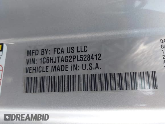 ✅ 2023 Jeep Gladiator Sport S • VIN: 1C6HJTAG2PL528412 • Лот: 42478572. Опубликован ранее на IAAI с пробегом 47 657 миль. Бесплатный доступ к архиву аукционных продаж из США и подробный отчёт об истории автомобиля на DreamBid. Изображение 9.