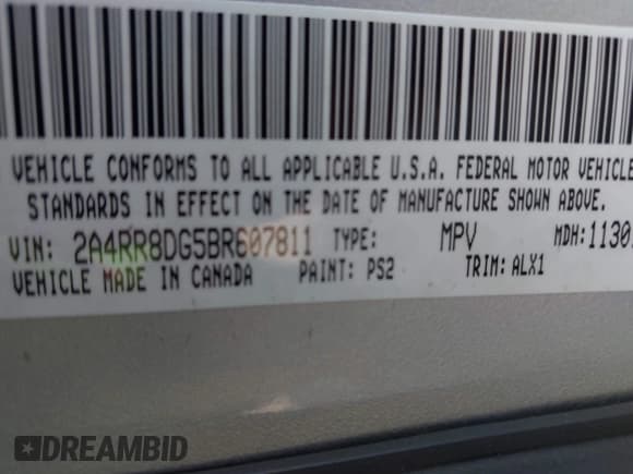 ✅ 2011 Chrysler Town & Country Touring • VIN: 2A4RR8DG5BR607811 • Lot: 43649745. Wystawiony na IAAI z przebiegiem 219 523 mil. Bezpłatny archiwum sprzedaży aukcyjnych z USA i szczegółowy raport historii pojazdu na DreamBid. Zdjęcie 9.