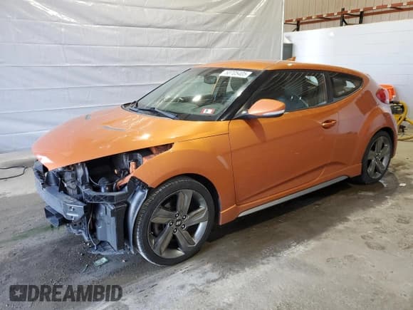 ✅ 2014 Hyundai Veloster Turbo • VIN: KMHTC6AE9EU197750 • Лот: 50705405. Опубликован ранее на Copart с пробегом 141 253 миль. Бесплатный доступ к архиву аукционных продаж из США и подробный отчёт об истории автомобиля на DreamBid. Изображение 1.
