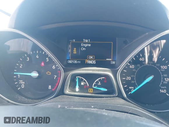 ✅ 2017 Ford Escape Titanium • VIN: 1FMCU9J96HUC94393 • Lot: 43519468. Listed on IAAI with 92,135 mi. Free auction sales archive from the USA and detailed vehicle history report at DreamBid. Image 7.