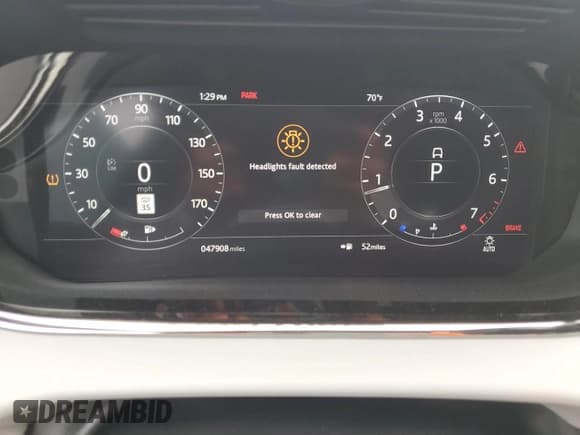 ✅ 2020 Land Rover Range Rover Evoque R-Dynamic SE • VIN: SALZL2GXXLH040730 • Lot: 48077355. Listed on Copart with 47,908 mi. Free auction sales archive from the USA and detailed vehicle history report at DreamBid. Image 9.