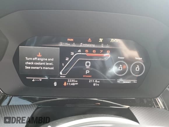 ✅ 2024 Audi RS 3 • VIN: WUAG4DGYXRA909721 • Lot: 89262995. Listed on Copart with 2,235 mi. Free auction sales archive from the USA and detailed vehicle history report at DreamBid. Image 9.