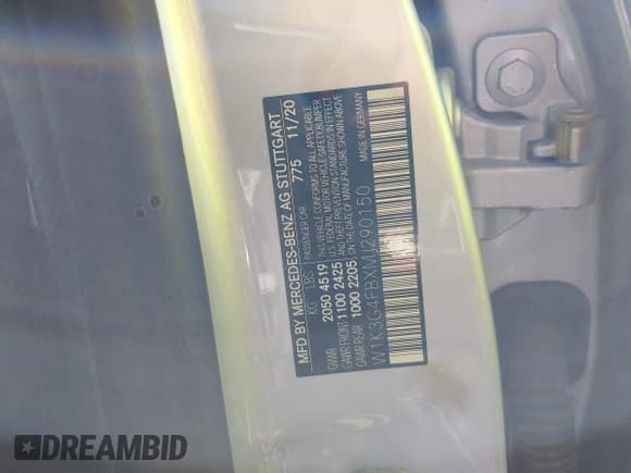 ✅ 2021 Mercedes-Benz A 220 • VIN: W1K3G4FBXMJ290150 • Lot: 43463494. Wystawiony na IAAI z przebiegiem 45 907 mil. Bezpłatny archiwum sprzedaży aukcyjnych z USA i szczegółowy raport historii pojazdu na DreamBid. Zdjęcie 9.