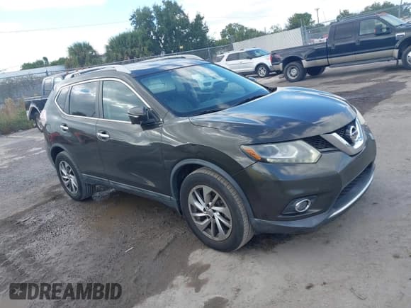 ✅ 2014 Nissan Rogue SL • VIN: 5N1AT2MT4EC863607 • Lot: 43621182. Listed on IAAI with 215,581 mi. Free auction sales archive from the USA and detailed vehicle history report at DreamBid. Image 1.