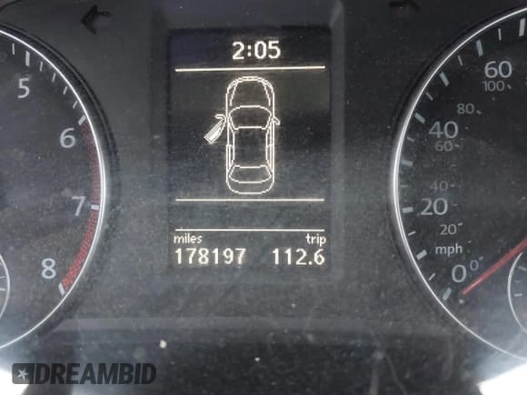 ✅ 2012 Volkswagen Passat SE • VIN: 1VWBH7A33CC048983 • Lot: 43736801. Listed on IAAI with 178,197 mi. Free auction sales archive from the USA and detailed vehicle history report at DreamBid. Image 7.