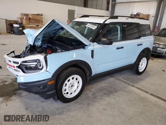 ✅ 2024 Ford Bronco Sport Heritage • VIN: 3FMCR9G69RRE94031 • Lot: 53973825. Listed on Copart with 8,628 mi. Free auction sales archive from the USA and detailed vehicle history report at DreamBid. Image 1.