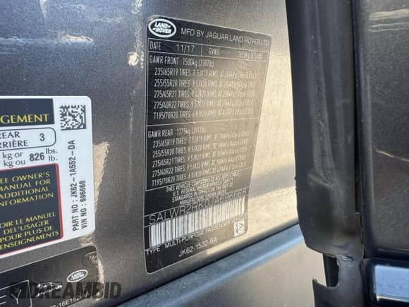 ✅ 2018 Land Rover Range Rover Sport HSE • VIN: SALWR2RK0JA696668 • Lot: 83751765. Wystawiony na Copart z przebiegiem 151 547 mil. Bezpłatny archiwum sprzedaży aukcyjnych z USA i szczegółowy raport historii pojazdu na DreamBid. Zdjęcie 10.