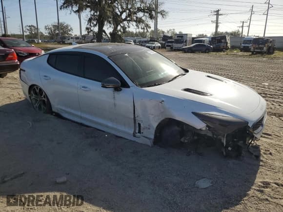 ✅ 2021 Kia Stinger GT2 • VIN: KNAE55LC1M6089121 • Lot: 74823434. Listed on Copart with 25,009 mi. Free auction sales archive from the USA and detailed vehicle history report at DreamBid. Image 4.