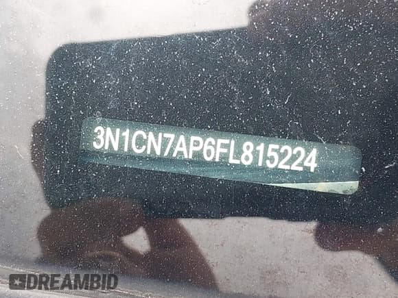 ✅ 2015 Nissan Versa S • VIN: 3N1CN7AP6FL815224 • Лот: 42805603. Опубликован ранее на IAAI с пробегом Не указан. Бесплатный доступ к архиву аукционных продаж из США и подробный отчёт об истории автомобиля на DreamBid. Изображение 9.