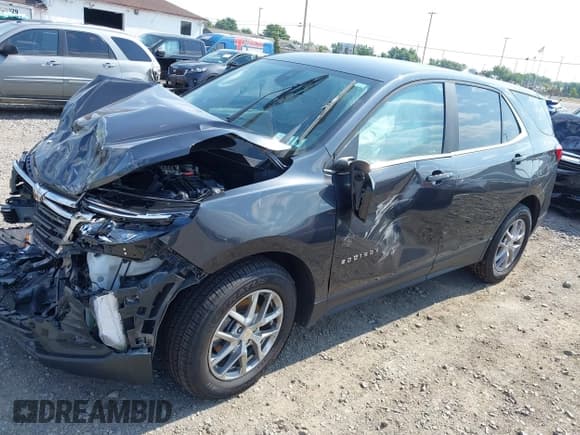 ✅ 2023 Chevrolet Equinox LT • VIN: 3GNAXUEG8PS137498 • Lot: 42973466. Listed on IAAI with 23,340 mi. Free auction sales archive from the USA and detailed vehicle history report at DreamBid. Image 2.