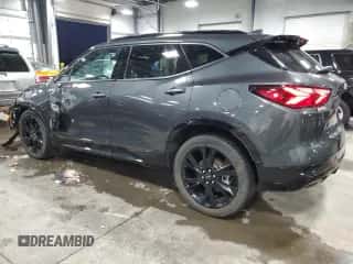 2020 Chevrolet Blazer RS z VIN 3GNKBKRS6LS599414, wystawiony jako Copart lot #72591132 z przebiegiem 34 596 mil mil oraz . Historia ofert i sprzedaży dostępna na DreamBid. Obrazek 2.